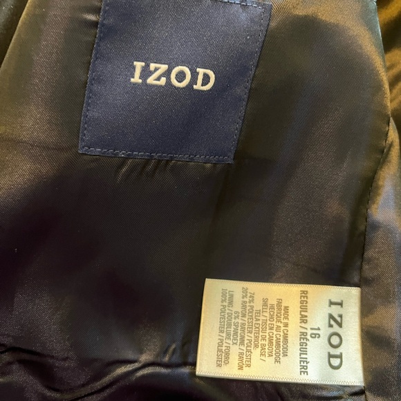 Izod Black Blazer Classic Tailored Design - Picture 4 of 4